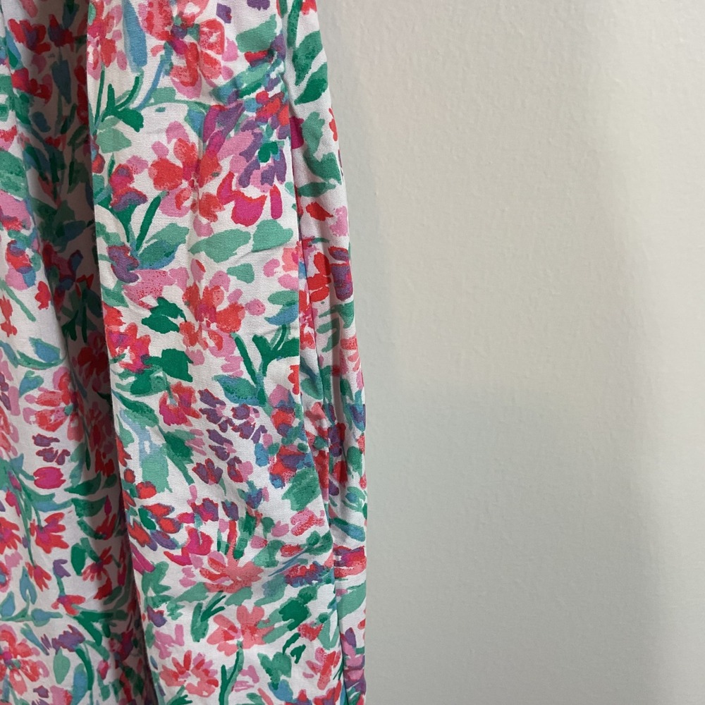 J.Crew Floral Flutter Sleeve Midi Dress Women 4 Square Neck Cottagecore Feminine - Picture 8 of 16